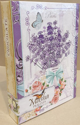 Продуктови Категории Шоколади Masha Красива кутия с белгийски бонбони във формата на книга - Лавандула 4  85 гр.